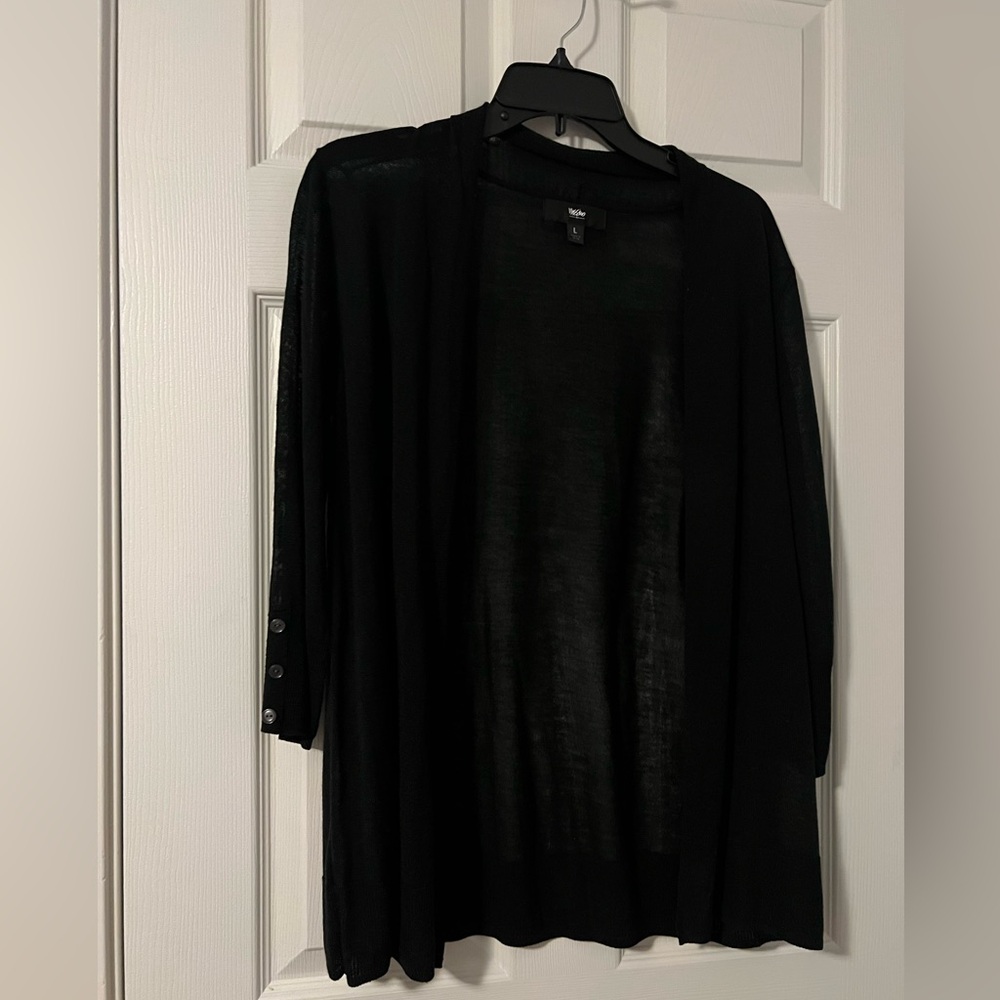 Mossimo thin cardigan with button sleeve detail